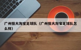 广州恒大淘宝足球队(广州恒大淘宝足球队怎么样)