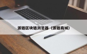派链区块链浏览器(派链商城)