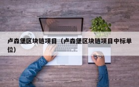 卢森堡区块链项目(卢森堡区块链项目中标单位)