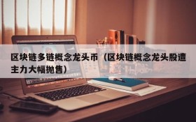 区块链多链概念龙头币(区块链概念龙头股遭主力大幅抛售)