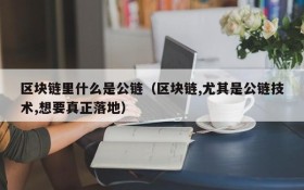 区块链里什么是公链(区块链,尤其是公链技术,想要真正落地)