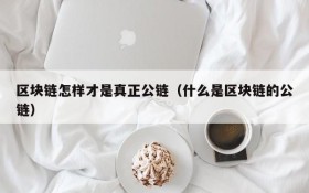 区块链怎样才是真正公链(什么是区块链的公链)