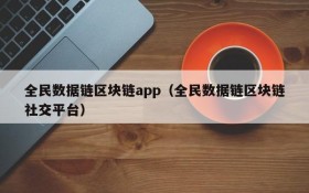 全民数据链区块链app(全民数据链区块链社交平台)