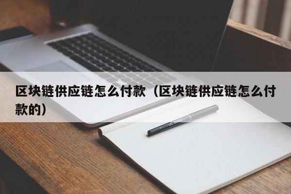 区块链供应链怎么付款（区块链供应链怎么付款的）