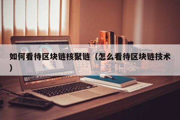 如何看待区块链核聚链（怎么看待区块链技术）