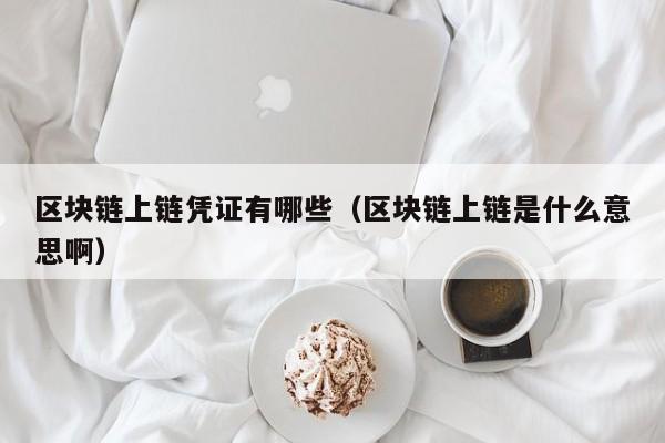 区块链上链凭证有哪些（区块链上链是什么意思啊）
